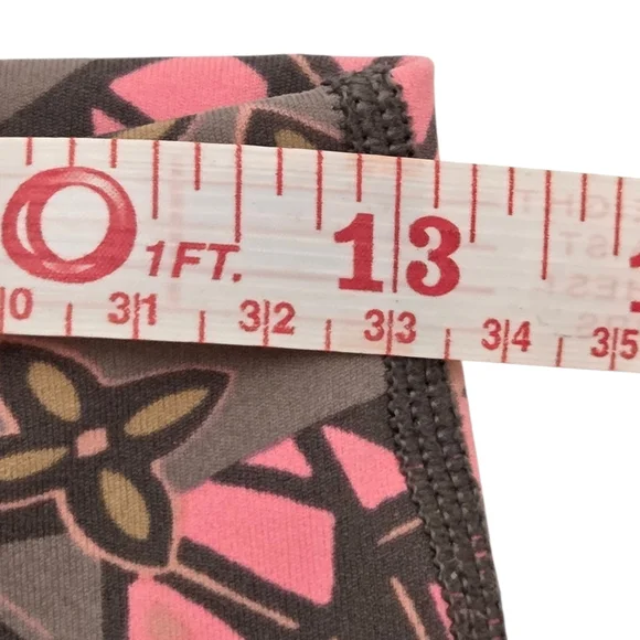 Aerie Women's Leggings with Pink and Brown Geometric Pattern Size L EUC - Picture 14 of 16